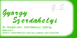 gyorgy szerdahelyi business card